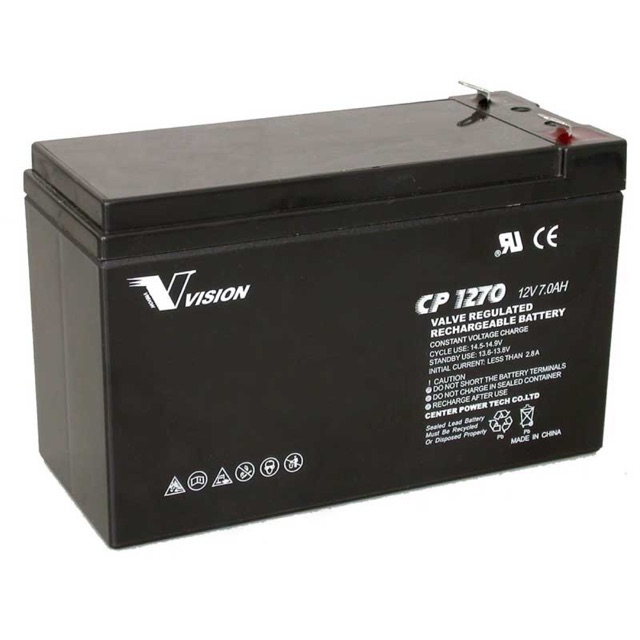 Ắc Quy Vision 12V-7Ah . CP1270