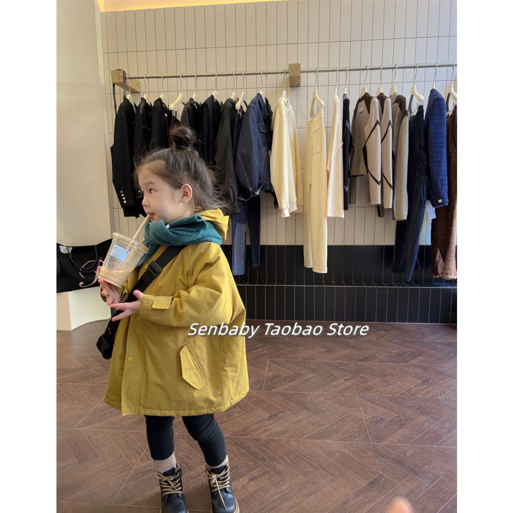 Áo Khoác Gió Mùa Đông Chần Bông Phong Cách Phương Tây Mới 2022 Giữ Ấm Mùa Đông Cho Bé Gái I9HS