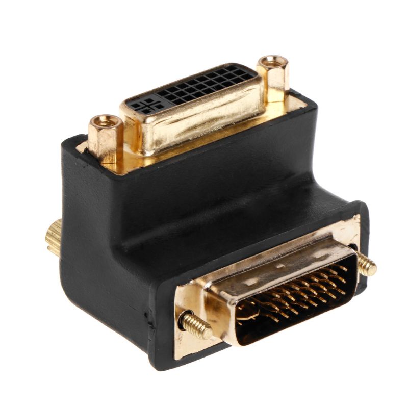Đầu Nối Mở Rộng DVI 24 + 5 D DVI-I Góc Phải 90 Độ Chuyên Dụng Cho HDTV LCD