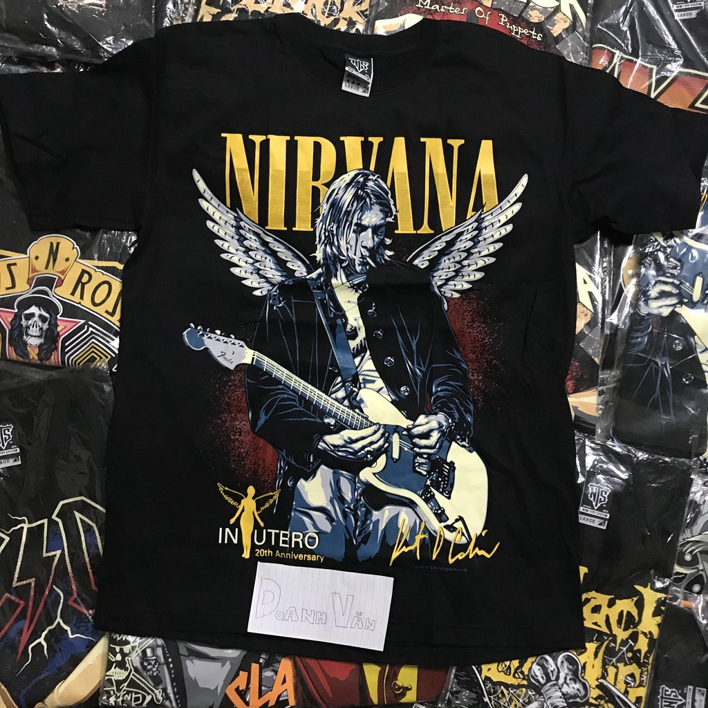 139g /(M, L, XL) ÁO NIRVANA - ROCK BAND TEE - ÁO THUN ROCK - ROCK TEE - ROCK BAND!