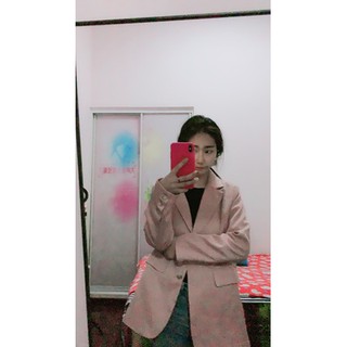 Áo blazer hồng nữ tính