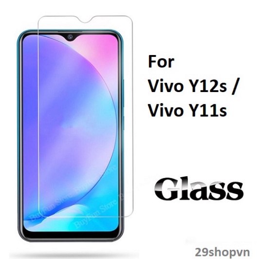 Kính Cường lực Vivo Y12s Y1s Full Màn Hình Trong Suốt 21H 9D Cảm ứng mượt mà