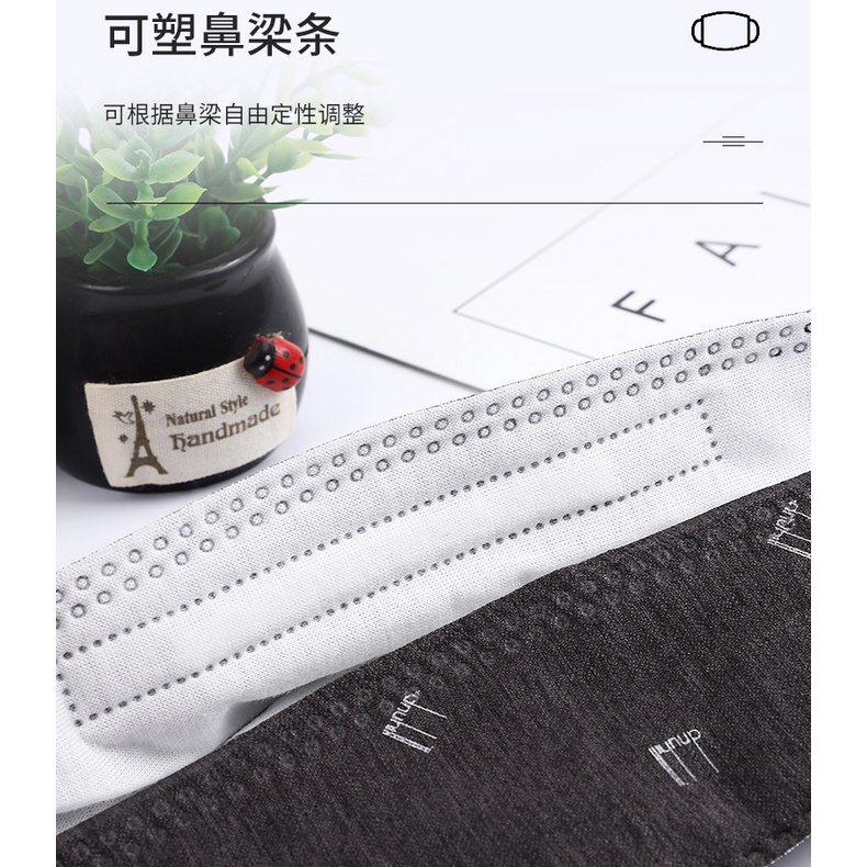 Khẩu Trang cotton 4d Dày 3 Lớp Chống Bụi Thoáng Khí Có Thể Tái Sử Dụng