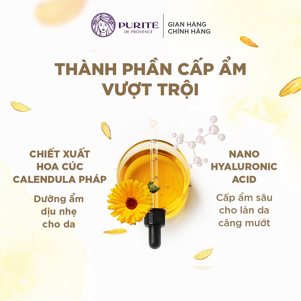 Combo Nước Cân Bằng Hoa Cúc Calendula Purité 150ml + Kem Dưỡng Hoa Cúc Calendula Dưỡng Ẩm Và Làm Dịu Da Purité 50ml | BigBuy360 - bigbuy360.vn