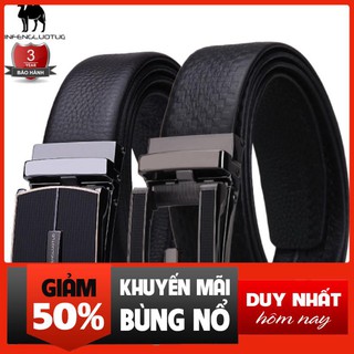 (NEW 2020 Men's Leather Belts) Bảo Hành 3 Năm - Dây Nịt Thắt Lưng Da Lạc Đà Thật Cao Cấp GZA018 - Nam Nữ xịn