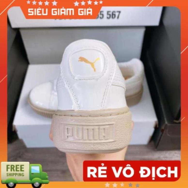 [ 10 ] Giày 𝗣𝘂𝗺𝗮 đế nâu da bóng tăng chiều cao êm chân dễ phối đồ giày thể thao 𝗣𝘂𝗺𝗮 đế nâu giày sneaker nữ | BigBuy360 - bigbuy360.vn