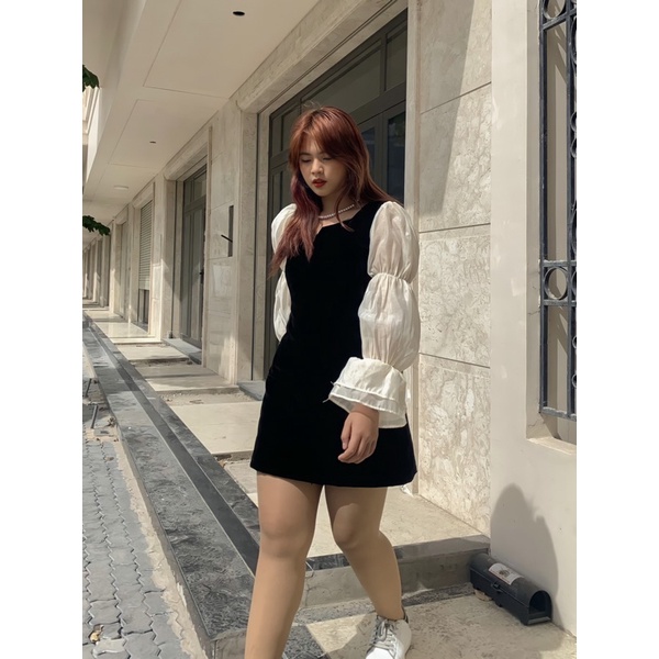 ĐẦM NHUNG TAY PHỒI SOULMATE BIGSIZE (bigsize_giare)