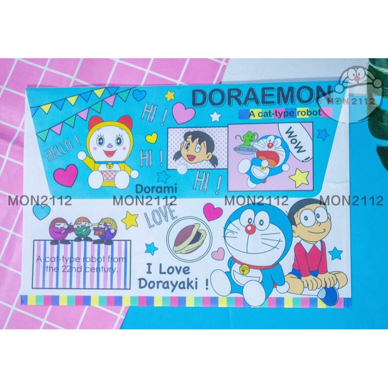 [LỖI GÃY GÓC] BÌA HỒ SƠ ĐỰNG GIẤY A4 DORAEMON DOREMON