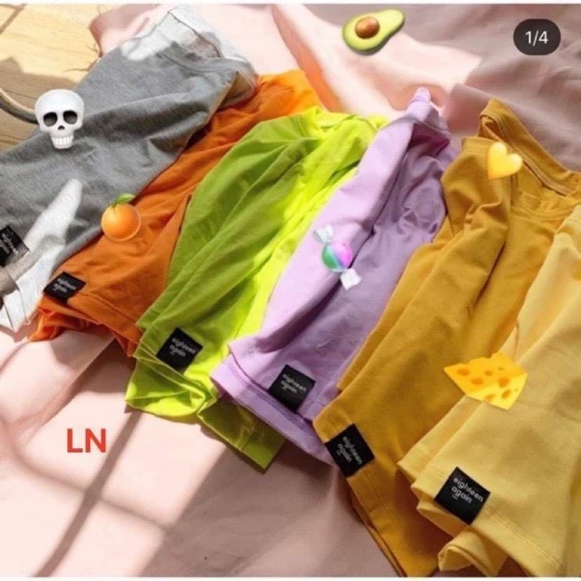 Áo croptop mác đen LN12