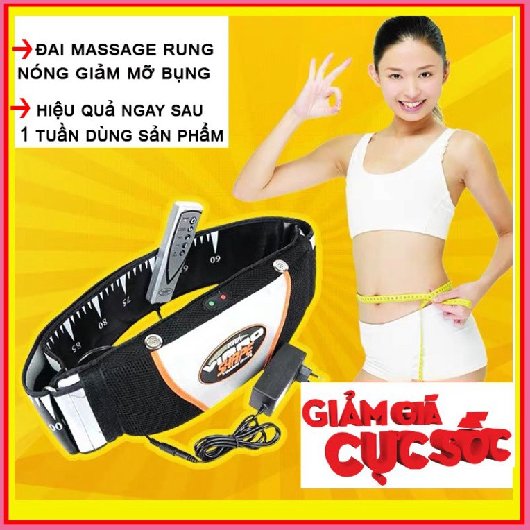 Gía tốt [BÁN CHẠY] Đai Massage Rung Nóng Hồng Ngoại Vibro Shape _(CÓ BẢO HÀNH)  Sản phẩm Hot