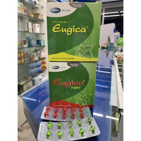Thảo dược Eugica giảm ho - Vỉ 10 viên - ho dầu