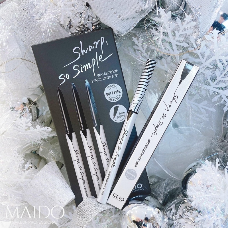 Chì kẻ mắt Clio Sharp So Simple Waterproof Pencil Liner