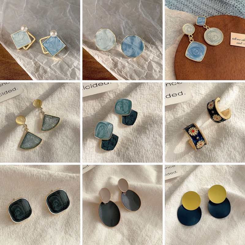 Khuyên tai đơn giản cổ điển tùy chọn kiểu dáng