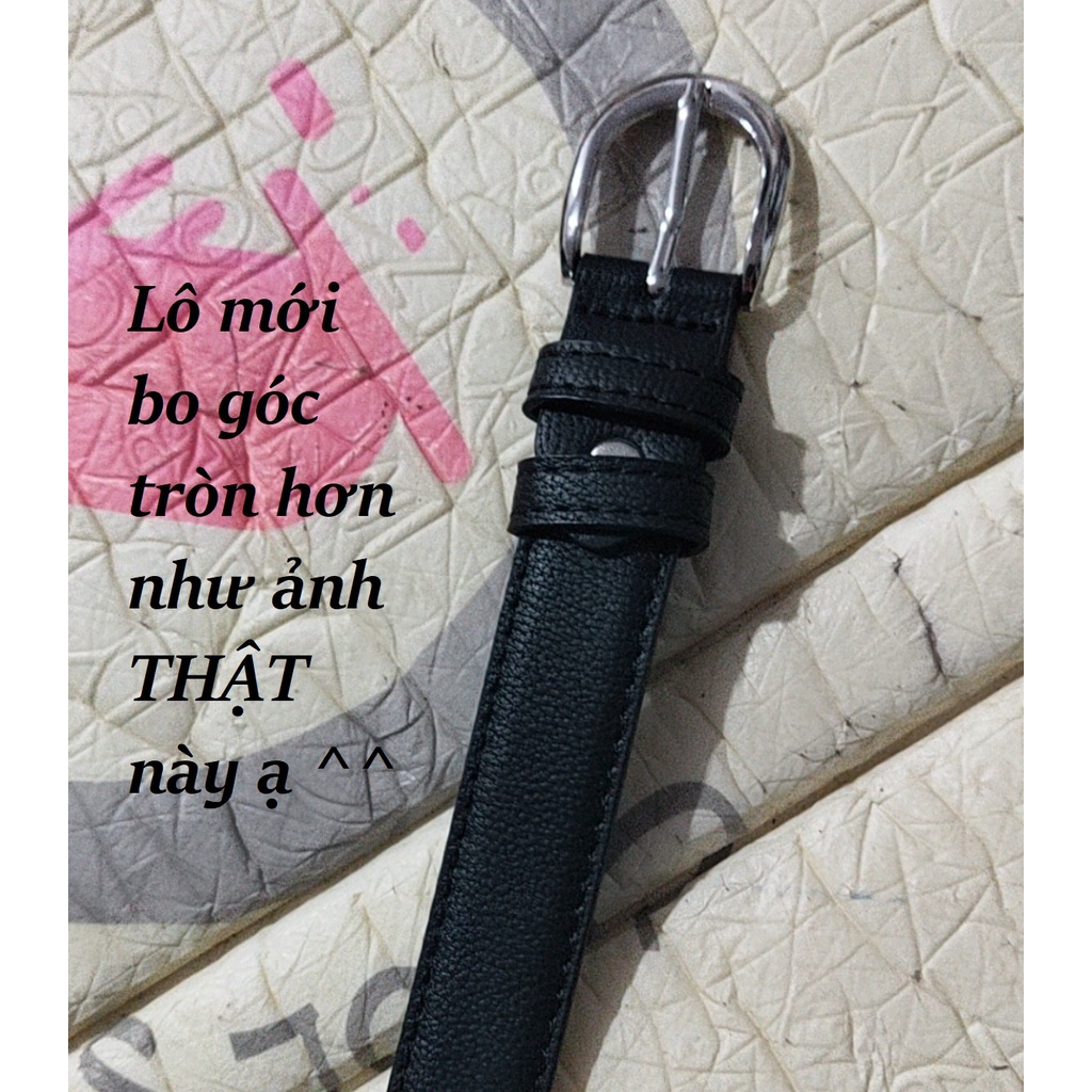 Thắt lưng nữ bản nhỏ cá tính khóa vuông phong cách Hàn Quốc loại 1 dài 105cm rộng 2.5cm Mely Fashion TL01