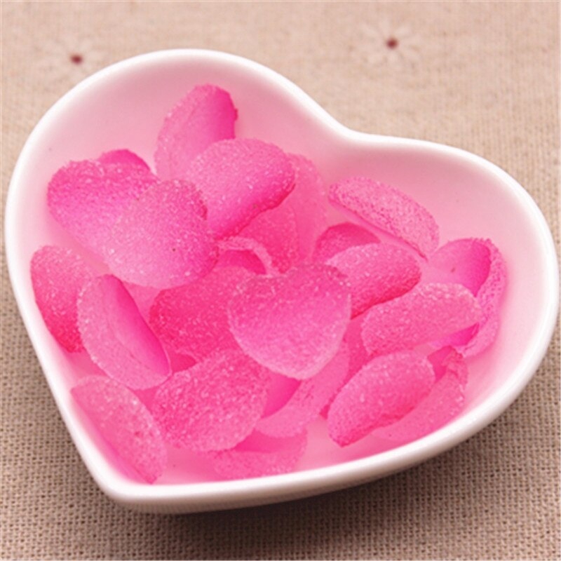 10Pcs/set Gradient Color Cute Simulation Resin Love Heart Candy Flatbacks Cabochon for Phone Case DIY