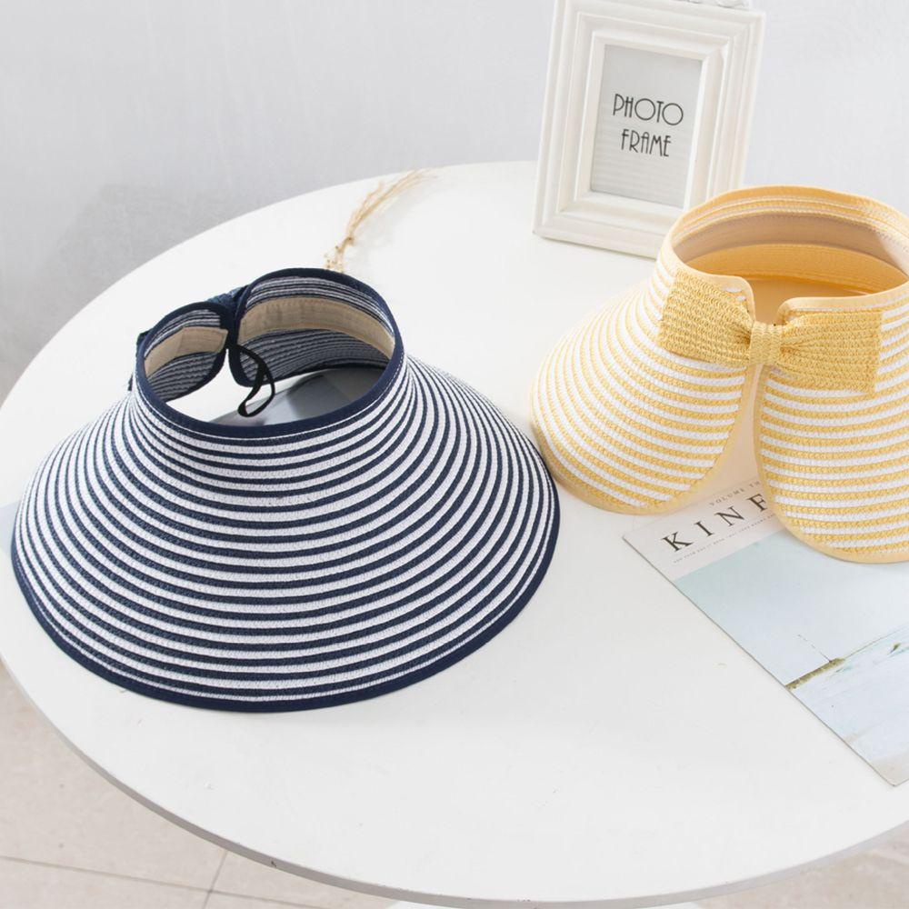 Mũ Cói Rộng Vành Chống Tia UV Có Thể Gấp Gọn Tiện Dụng Thời Trang Hè