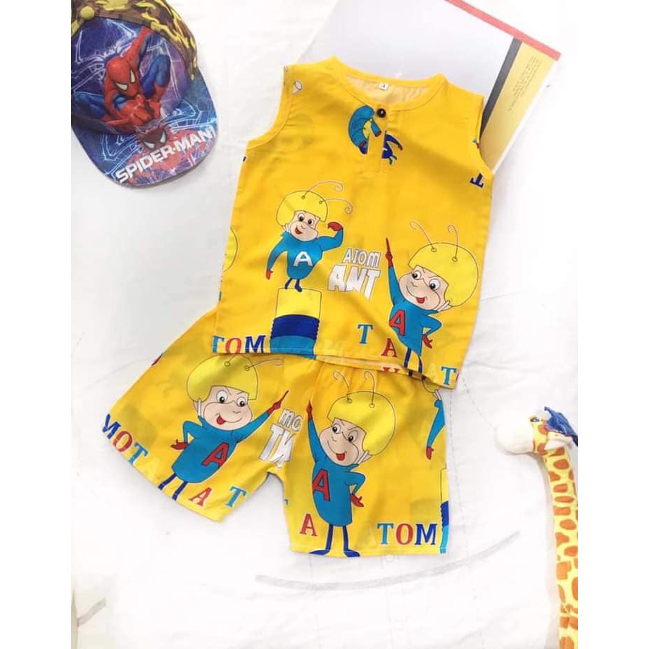 COMBO 3 bộ quần áo bé trai SÁT CÁNH mùa hè