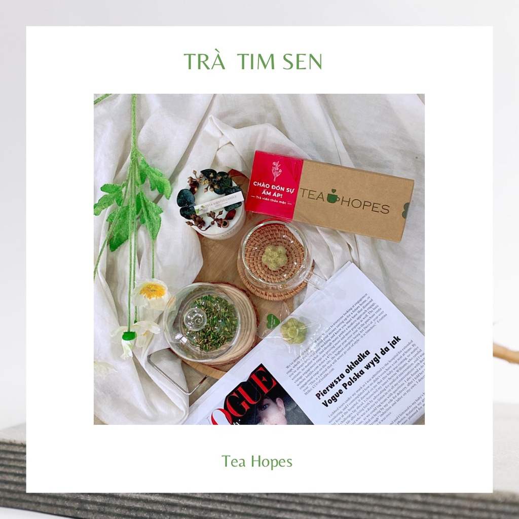 Trà viên tim sen, đặc sản xứ Huế - An thần - Ngủ Ngon.