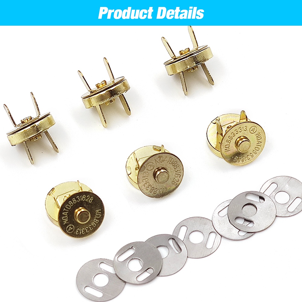 Khóa Cài Nam Châm 14mm / 18mm Chuyên Dụng Cho Túi Xách / Ví DIY