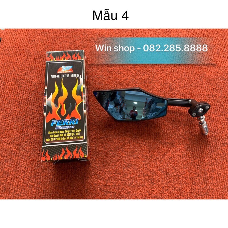 Gương xe máy Hùng Cường, nhiều kiểu dáng, phù hợp với mọi dòng xe