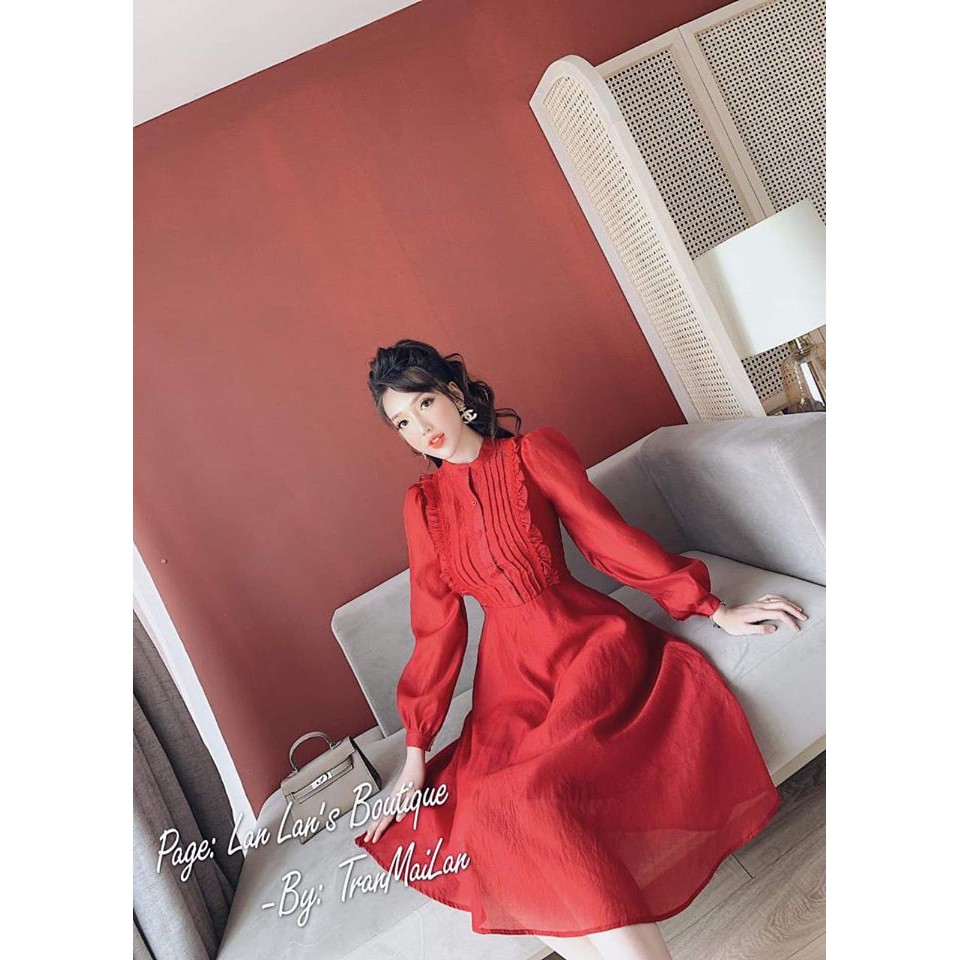 Váy voan thô đính cúc nhỏ ngực bánh bèo(kèm video,ảnh thật) | BigBuy360 - bigbuy360.vn