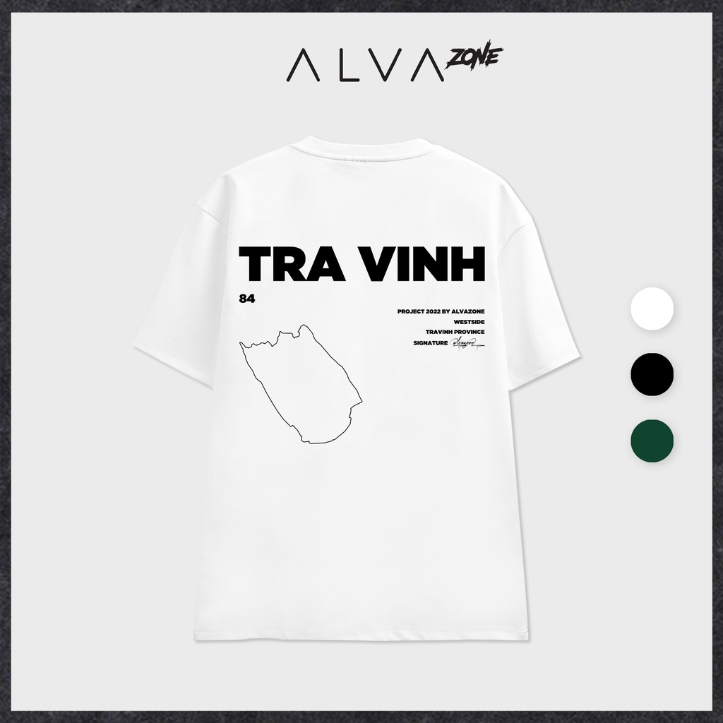 Áo Thun Trà Vinh LocalBrand Phông Cổ Tròn Tay Lỡ Unisex Nam Nữ Thế Hệ Genz