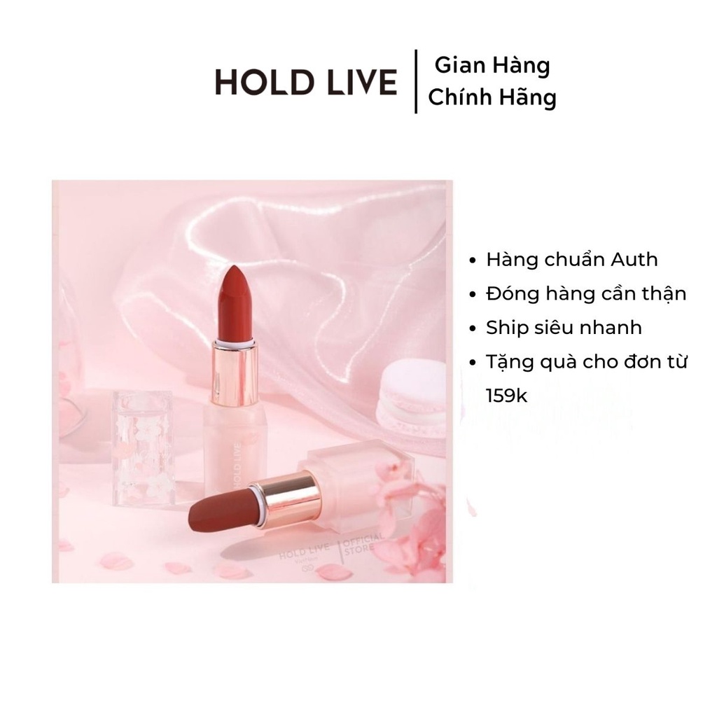 Son thỏi lì HOLD LIVE Sakura Dream Soft Mist HL549 dưỡng ẩm lâu thôi dễ lên màu nội địa Trung chính hãng