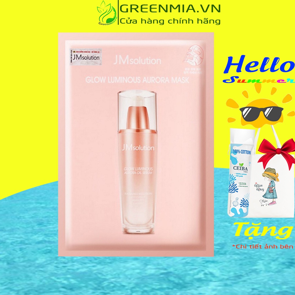 Mặt Nạ JMSOLUTION Glow Aurora [MIẾNG LẺ] Dưỡng Trắng Da Và Cải Thiện Nếp Nhăn JM Solution Glow Luminous Aurora Mask 30ml