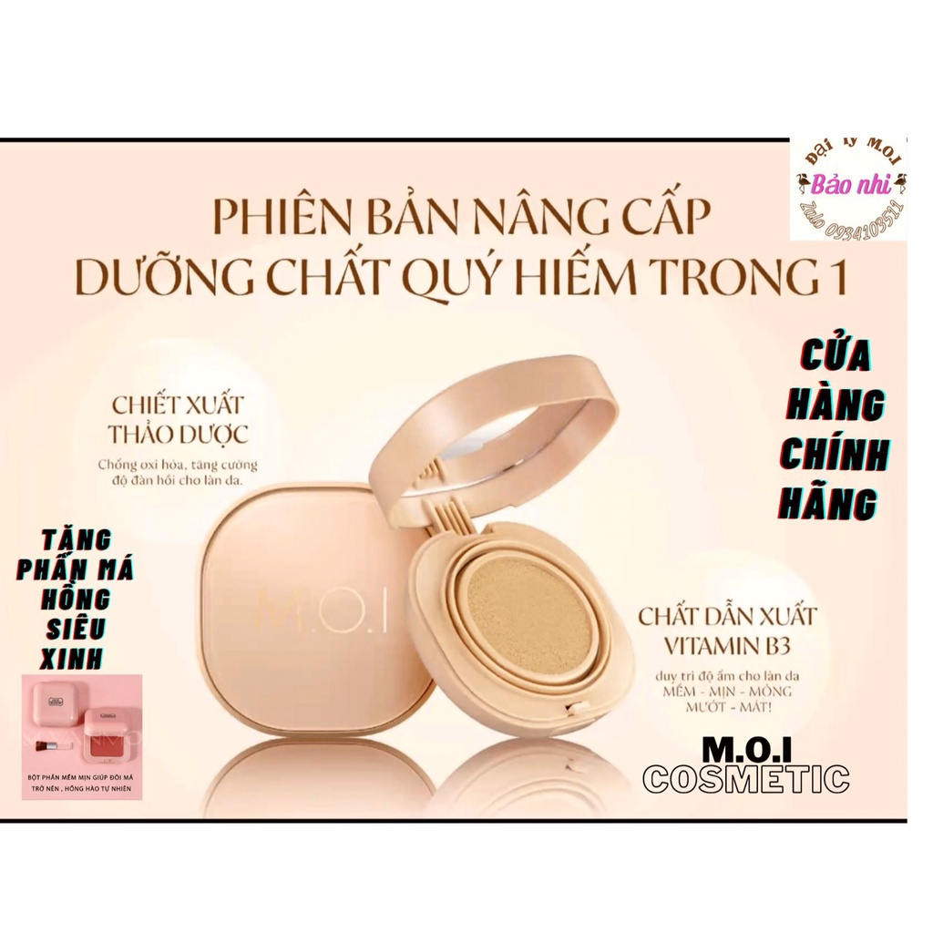 TẶNG PHẤN MÁ HỒNG KHI MUA PHẤN NƯỚC , PHẤN PHỦ , KỀM DẦU M.O.I HỒ NGỌC HÀ , CHỐNG NẮNG SPF 50++ , CHÍNH HÃNG 100%