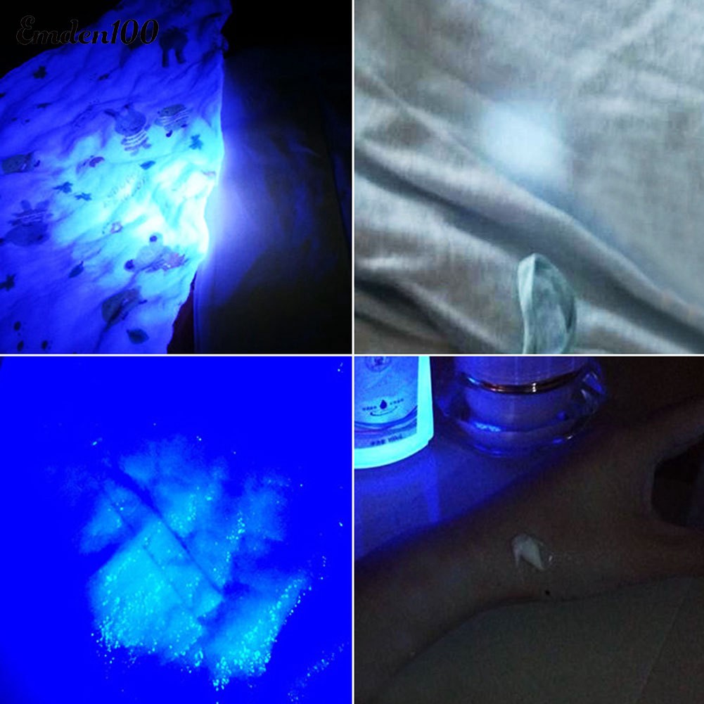 EMDEN Đèn pin LED tia cực tím UV 3 chế độ chiếu sáng tùy chỉnh phóng to tiện dụng chất lượng cao