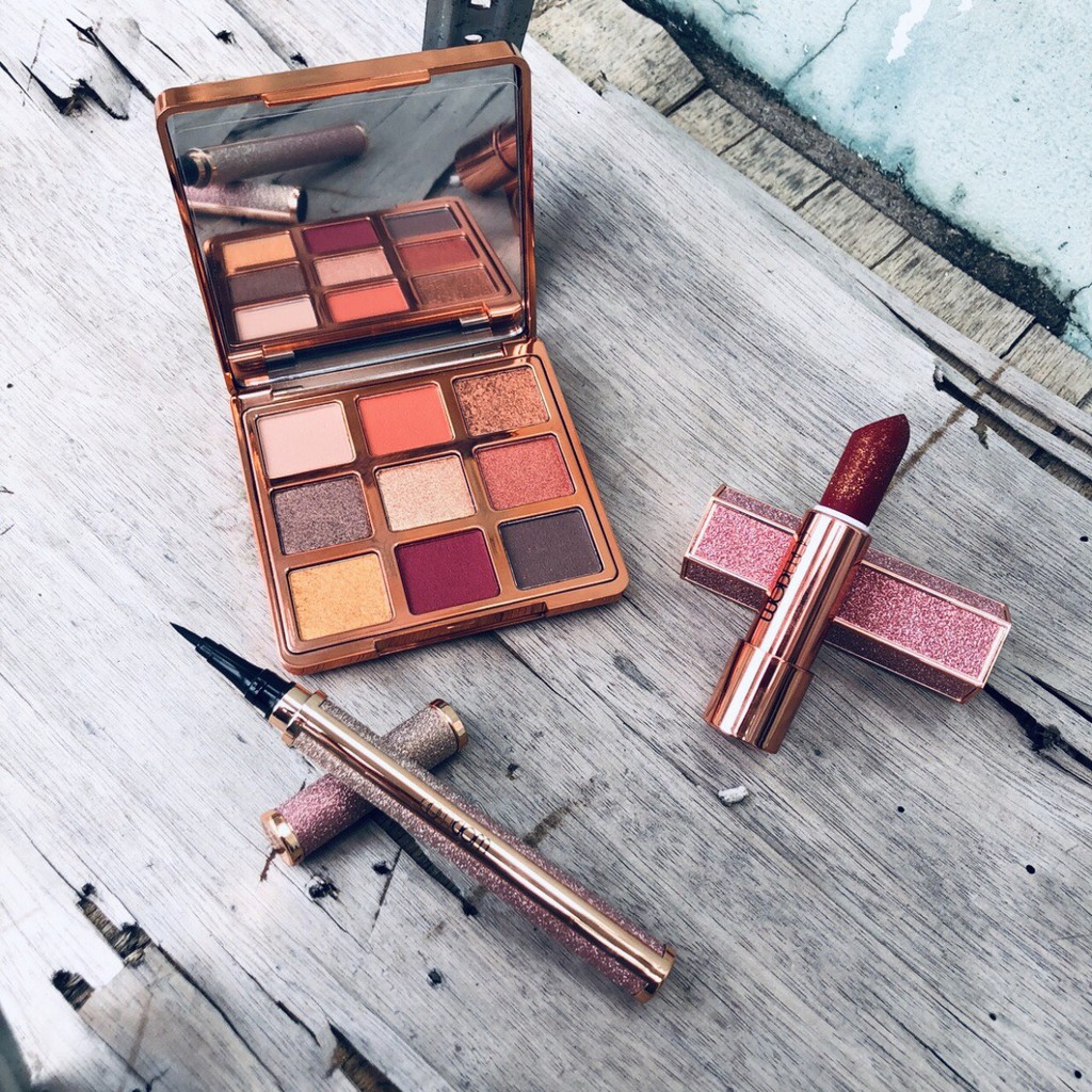 Set 3 món Phấn mắt + Bút lông + Son lì WODWOD | BigBuy360 - bigbuy360.vn