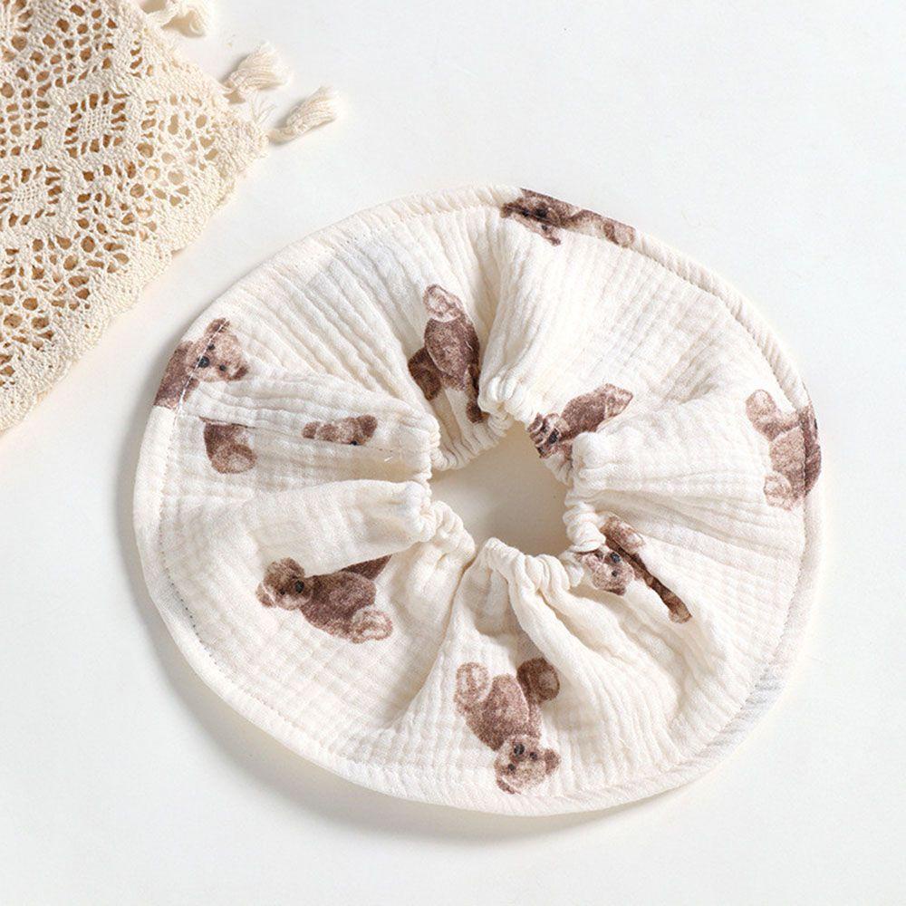 Yếm Ăn Vải Cotton Mềm Mại Hình Tròn Dành Cho Bé Sơ Sinh