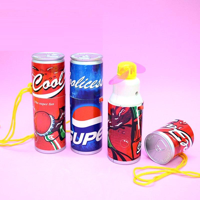 Quạt Cầm Tay Hình Bắp Ngô, Lon Coca Chạy Bằng Pin Cho Bé