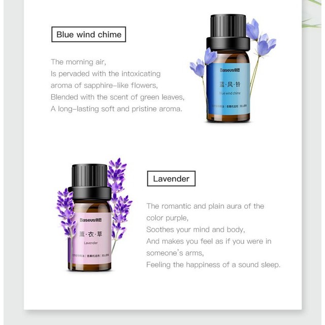 Set Tinh dầu thiên nhiên Baseus Beauty Sweet Essential Oil