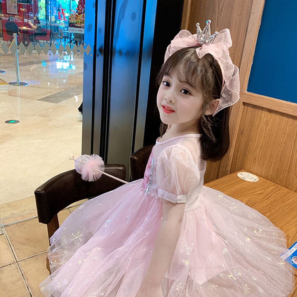 Cài tóc hình vương miện đính đá lấp lánh cho bé gái