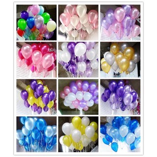 MỪNG KHAI TRƯƠNG SALE GIÁ SỈ Bong bóng nhũ Thái Lan 10" (25cm) bịch 25 cái trang trí sinh nhật