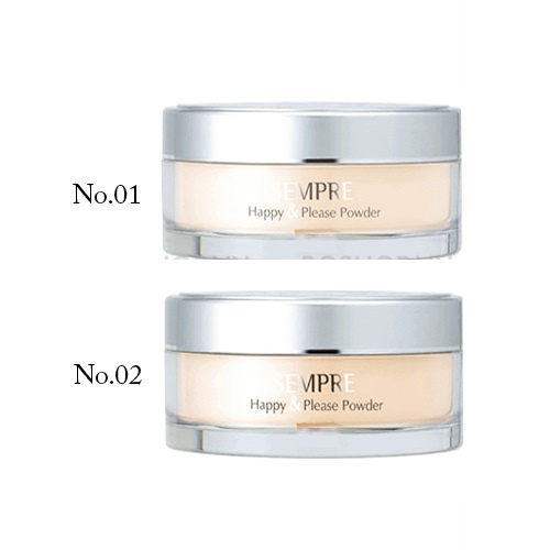 Phấn Phủ Kiềm Dầu - Dạng Bột - GEO SEMPRE Happy &amp; Please Powder Hàn Quốc