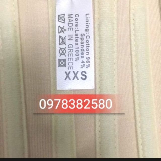 Đai nịt bụng latex 25 xương chuẩn hy lạp .