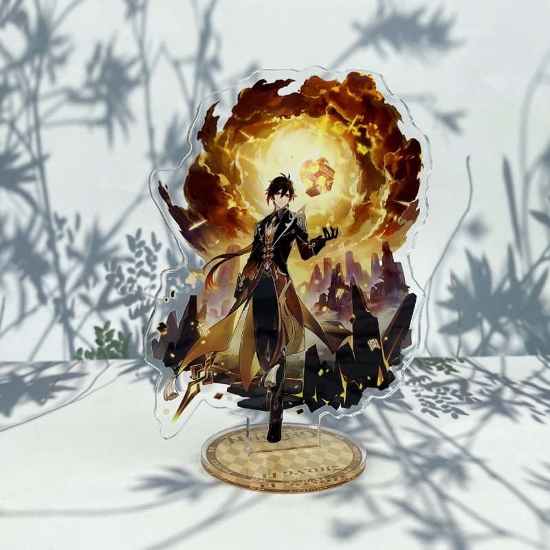 Tượng mica Standee anime Zhongli - Genshin Impact