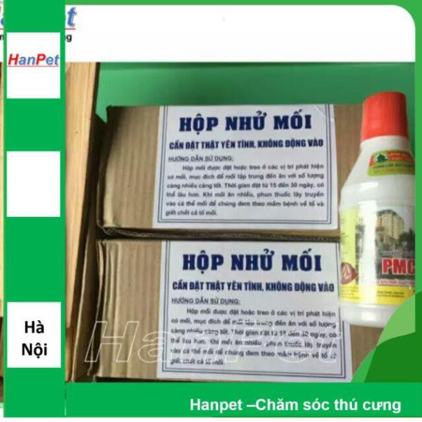 Combo diệt mối sinh học PMC: 2 Hộp nhử mối + 1 lọ diệt mối PMC 90 (hanpet 432h) LOẠI HỘP TO