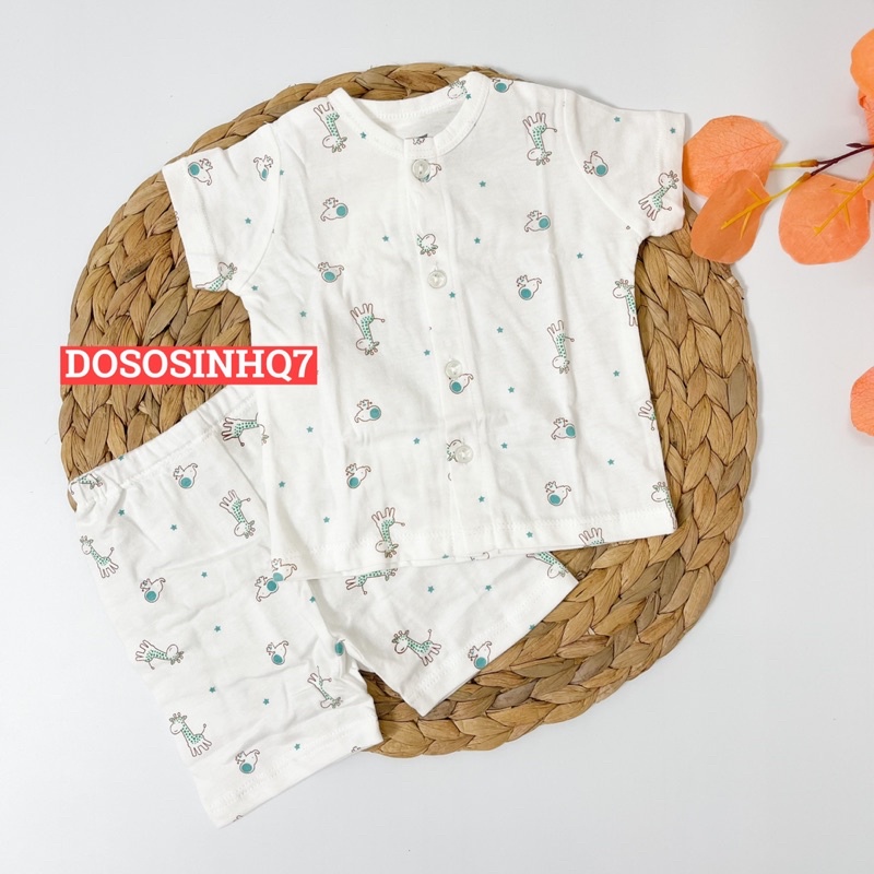 Bộ quần áo cộc tay cài giữa sơ sinh Lullaby