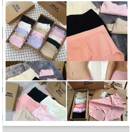 combo 5 hộp quần lót nữ  muji xuất nhật(1 hộp 5 quần) | SaleOff247