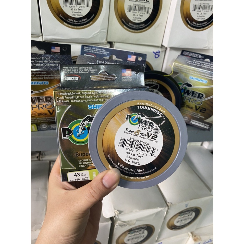 Dù câu Shimano Power Pro Super 8 Slick V2