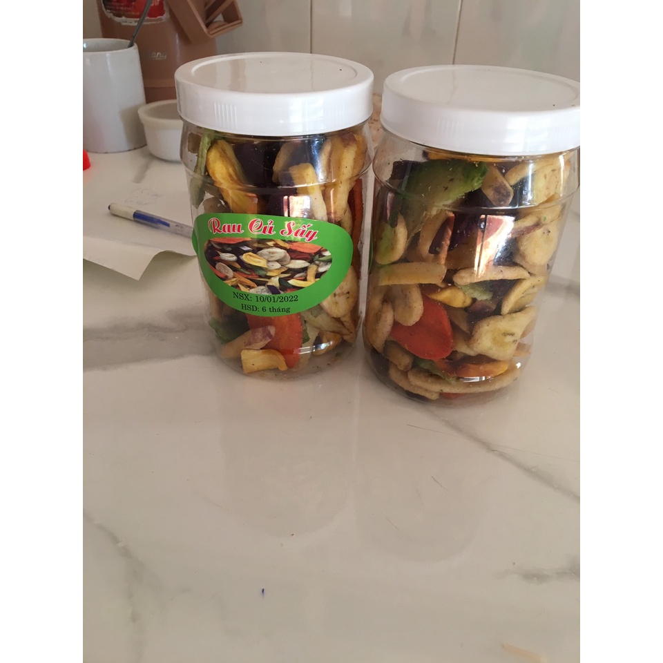Rau Củ Trái Cây Sấy Giòn Thập Cẩm hũ 250gr