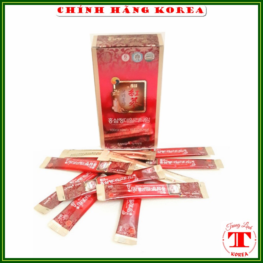 Nước hồng sâm Sanga hàn quốc, hộp 30 gói - Nước sâm nguyên chất Korean Red Ginseng Gold - tranglinh