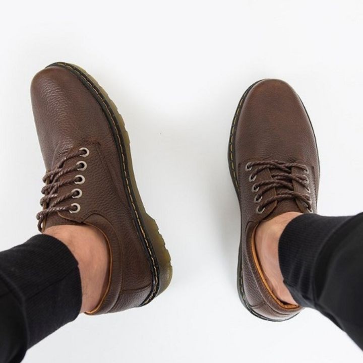 Giày tây nam cao cấp da bò thật Dr. GT29 màu Nâu | BigBuy360 - bigbuy360.vn