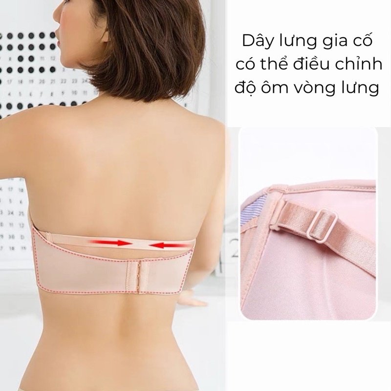 Áo lót không dây nâng ngực dây silicon chống tụt dây rút BRA13 BRABOX | BigBuy360 - bigbuy360.vn