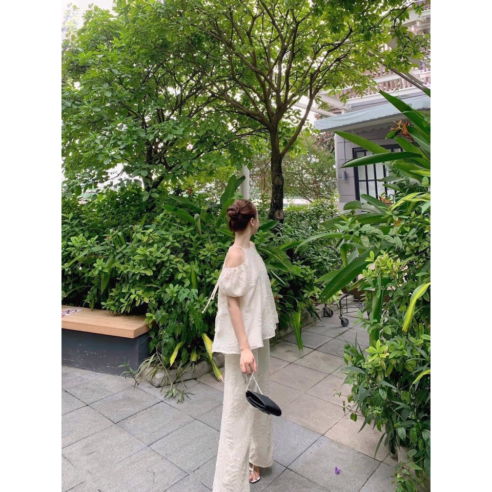 SET ÁO KHOÉT REN + QUẦN SUÔNG REN VIBES