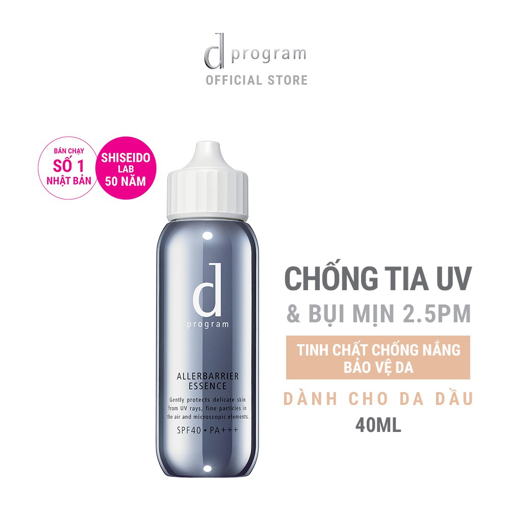 Tinh chất chống nắng bảo vệ da khỏi bụi mịn và ô nhiễm môi trường d program Allerdefense Essense 40ml_13330 | BigBuy360 - bigbuy360.vn