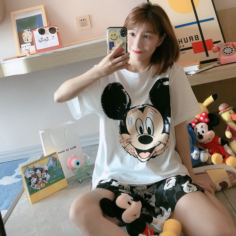 Bộ Đồ Ngủ Nữ MICKY, Đồ Bộ Nữ Chất TIci Form Rộng TM Store